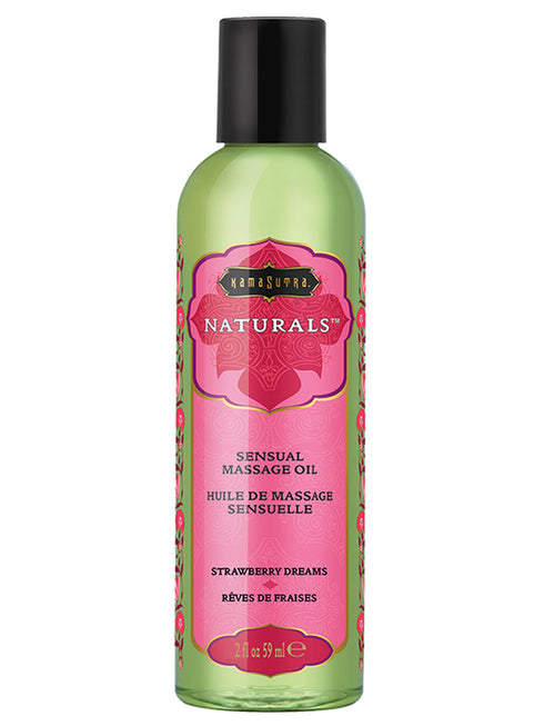 Kama Sutra Naturals Massage Oil Strawberry Dreams 2 fl oz